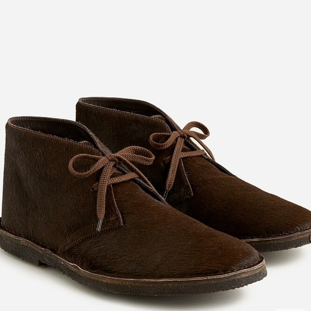 J. Crew 1990 MacAlister boots in pony hair Brown Size 11